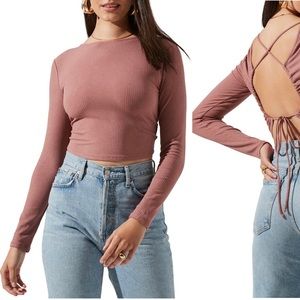 ASTR dusty rose top
